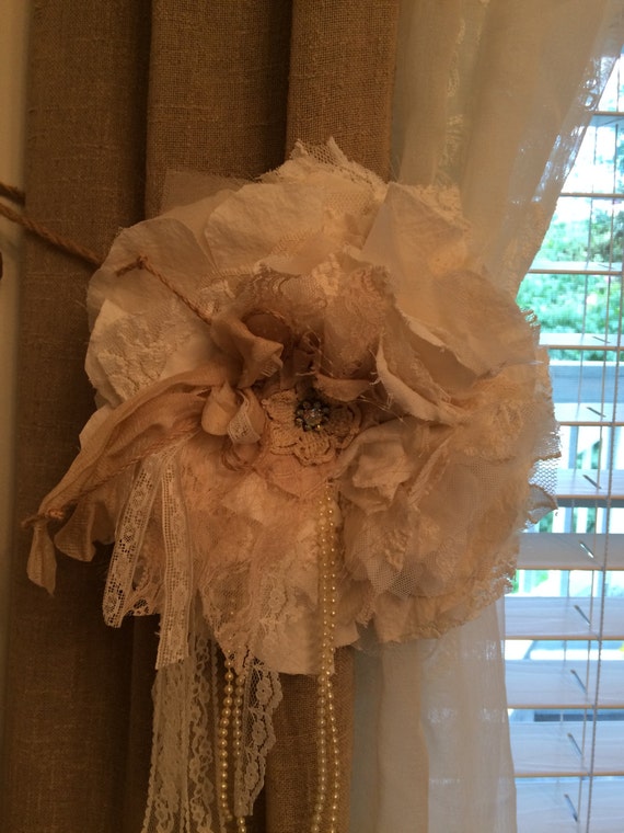flower tiebacks shabby chic curtains tiebacks curtain tie flower tiebacks shabby chic curtains tiebacks curtain tie