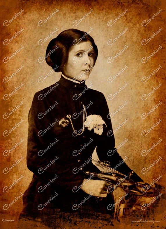Leia Organa - STAR WARS - Steampunk Photoshop - Image 1084 X 1500 - DPI 72 by cameolandia steampunk buy now online