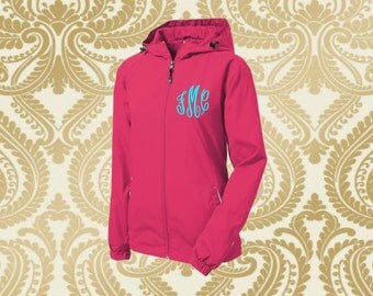 monogrammed rain jacket, monogrammed rain coat, rain jacket , rain coat
