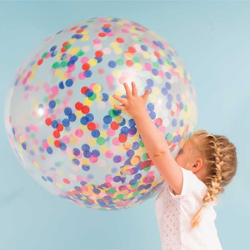 Giant Confetti Balloons 3 36 Inch Clear Balloons with