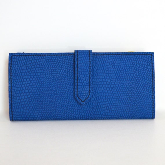 Leather Wallet Womens Wallet Blue by JPardueLeatherDesign on Etsy