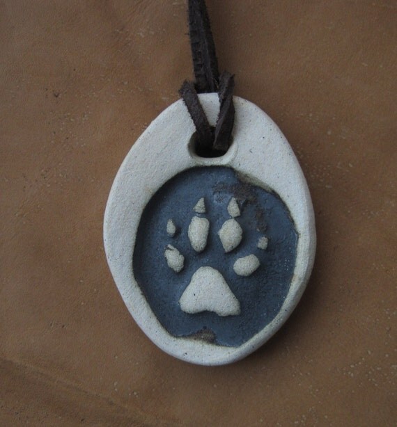 wolf-paw-print-clay-pendant