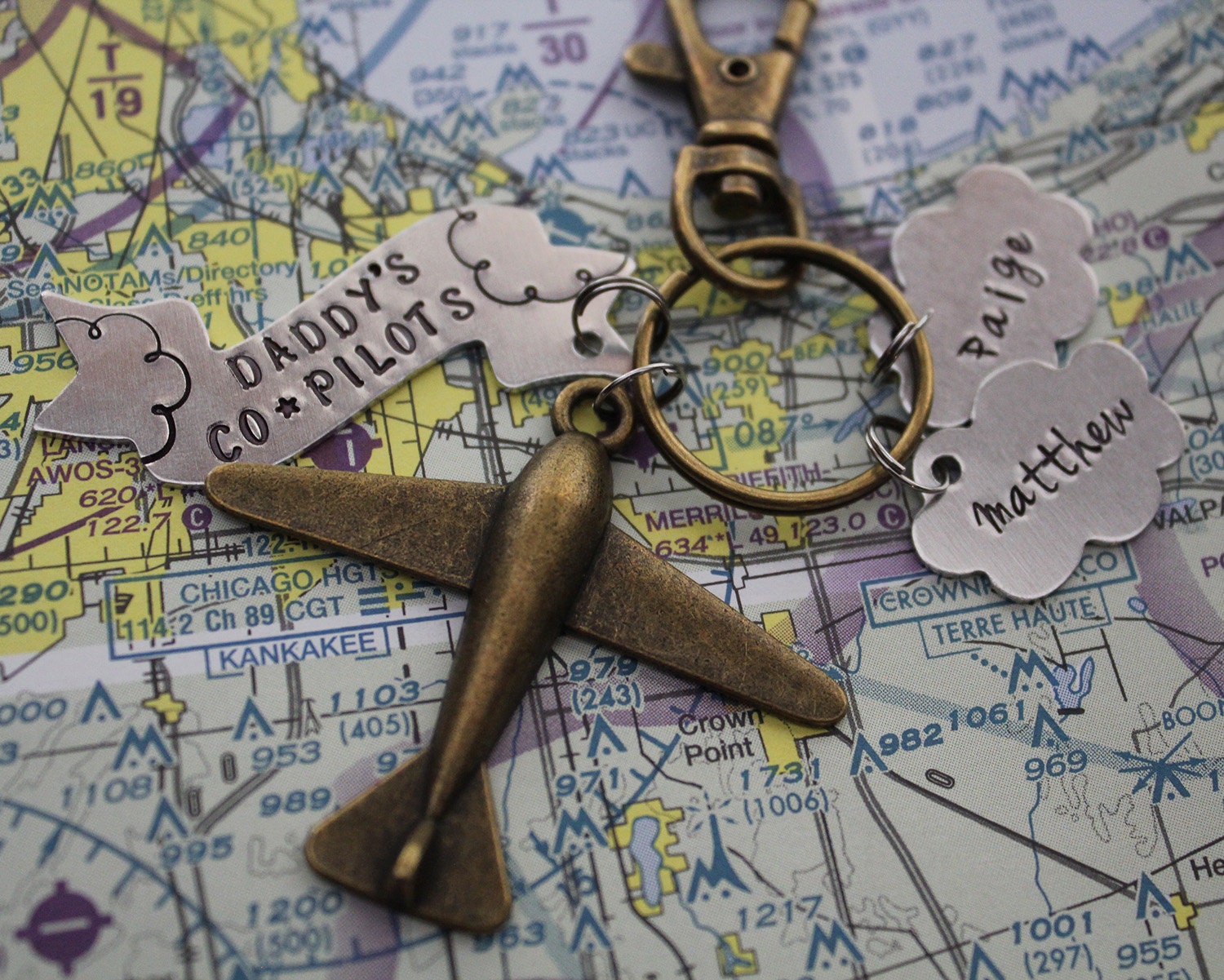 Airplane Key Chain Copilot Keychain Gifts for Pilots Gifts