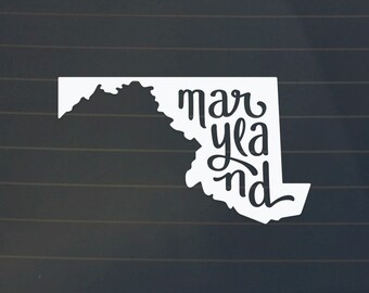 Maryland Car Decal - Maryland Decal - Maryland Sticker