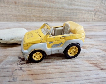 Vintage Car Toy, Heinrich Bauer Car Toy, Pickup Toy, Yellow Car Toy, Metal Car Toy, Old Car Toy, Collectibles Toy
