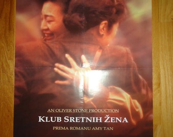 Original 1993 Joy Luck Club French Movie Poster Oliver Stone, Wayne Wang