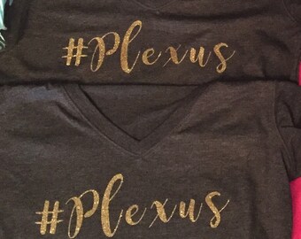 Hashtag Plexus Grey Shirt, Plexus Swag, Plexus shirt, grey v-neck Plexus, Plexus clothes, etsy