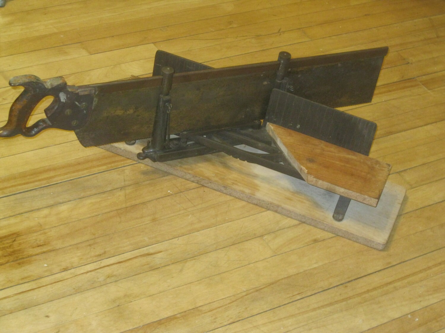 Antique Miter Saw Disston Back Saw Millers Falls Miter Box