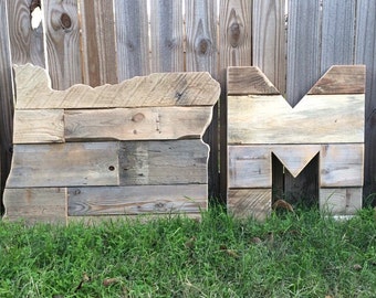 Large Texas State Sign Reclaimed Wood Pallet Sign Rustic - Home State Sign | Reclaimed Wood | Pallet Sign | Home Decor | Wall Art |  Rustic Decor | Barn wood | TX | OR | WA |