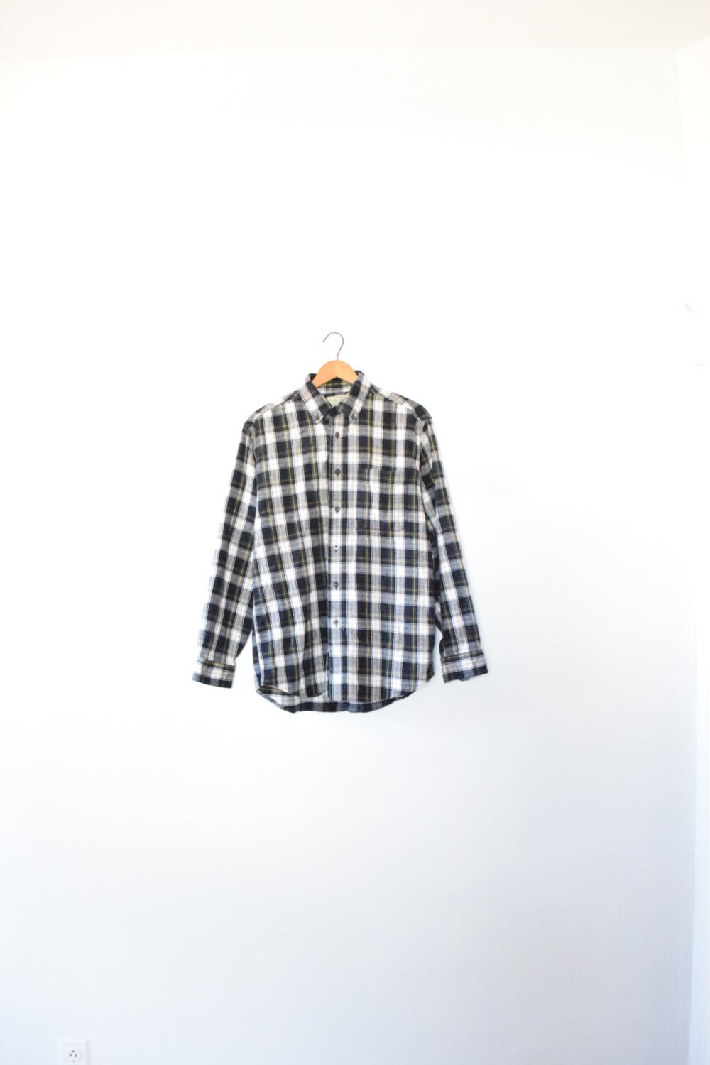 l l bean flannel size mens small 90s button l l bean flannel size mens small 90s button