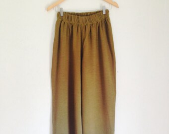 chloe pants/boho hippie pants/bohemian/khaki pants/90's pants/grunge pants/wool pants/minimal minimalist pants/utility pants/s/m