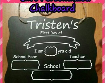 8x10 First Day of School Chalkboard