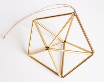 Himmeli Brass Asterisk // Scandinavian Geometric Ornament // Modern Style // Home Decoration // Gift Idea // Wedding Deco // Home Art