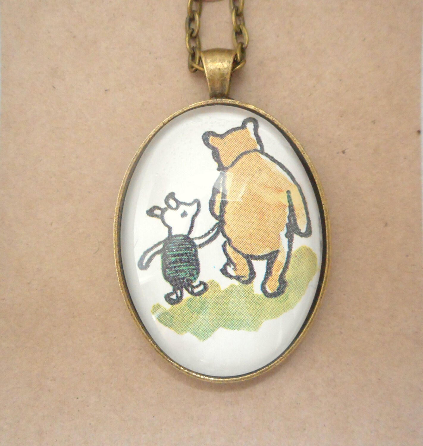 Winnie the Pooh necklace piglet necklace friends necklace