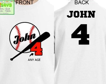 Baseball Birthday Shirts, baseball birthday, baseball shirts, boy's birthday shirt, birthday boy, sport shirts, family birthday tee