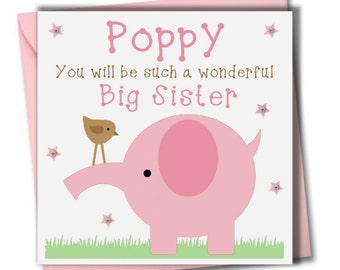 Big sister card | Etsy