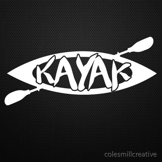 Kayak decal paddle canoe sticker fishing