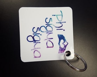 Phi Sigma Sigma Keychains, Greek Keychain, Custom Keychain