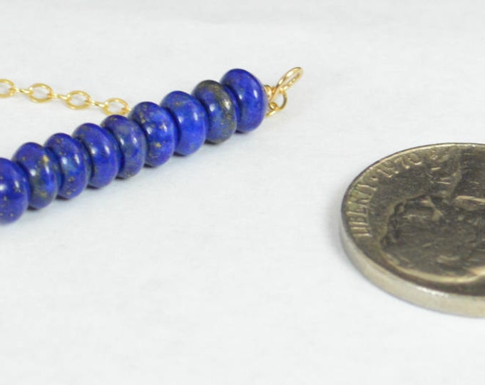 Lapis Lazuli Bracelet, Danity Stacking Bracelet, 14k Gold Fill, Sterling Silver, Rose Gold, Blue Bracelet, Lapis Lazuli, Bar Bracelet, Gold