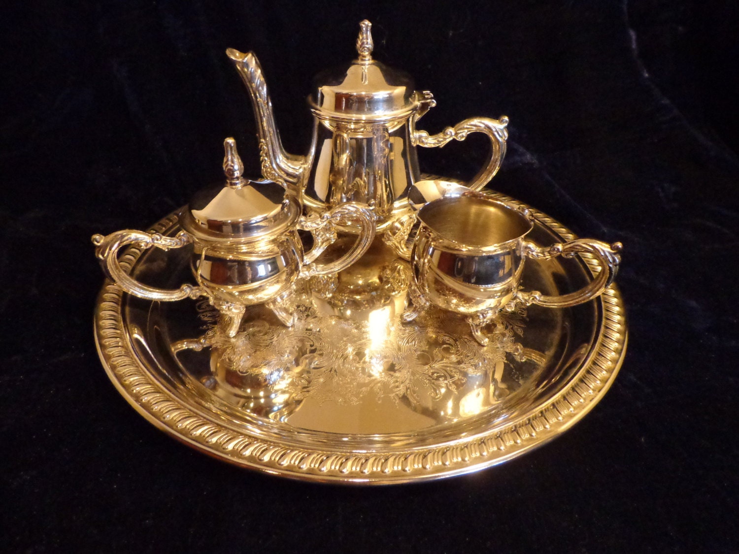 godinger silver art co miniature tea set