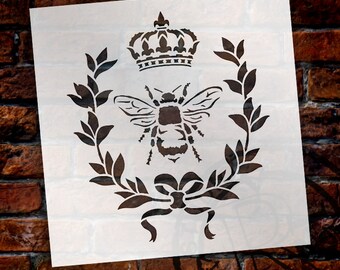 French Bee Art Stencil by StudioR12 - Select Size - STCL917 - by StudioR12