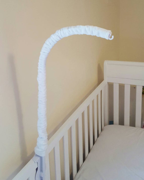 Cover For Mobile Arm White Minky Crib Arm Cot Arm Baby