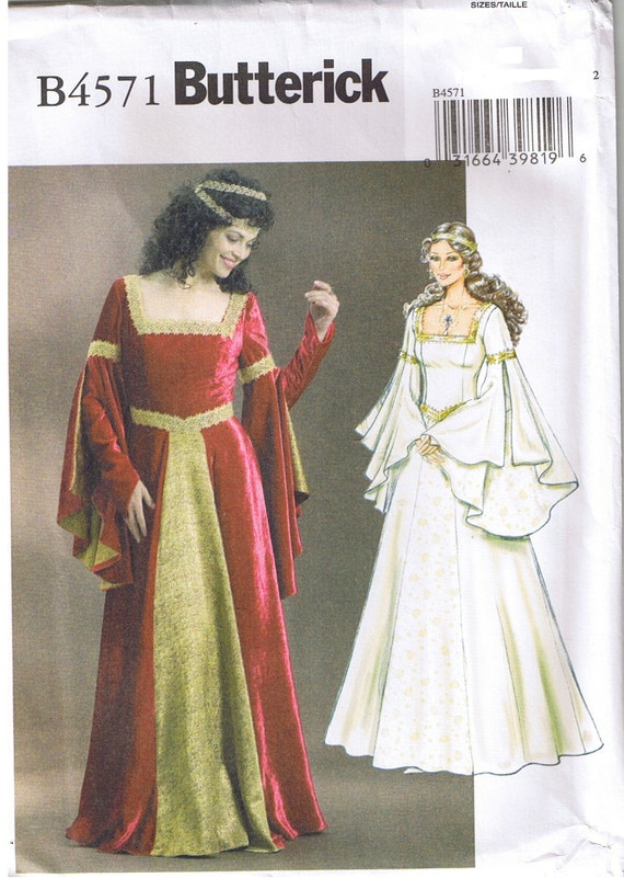 Renaissance Queen Princess Wedding  Dress  Gown  Butterick 4571