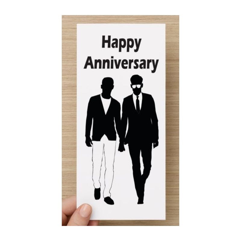 Gay Male Happy Anniversary Greeting Card For Gay Men Boyfriend 9408