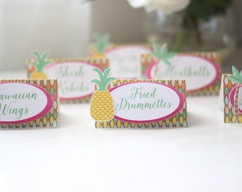 Luau food labels free