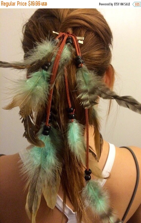 Long Feather Hair Extension Feather Hair by enchantedheadwear