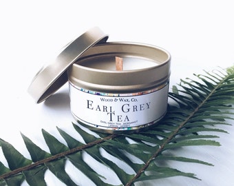 EARL GREY TEA Soy Candle | Candle Tin | Travel Candle