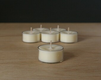 12pk Unscented Soy Tealights