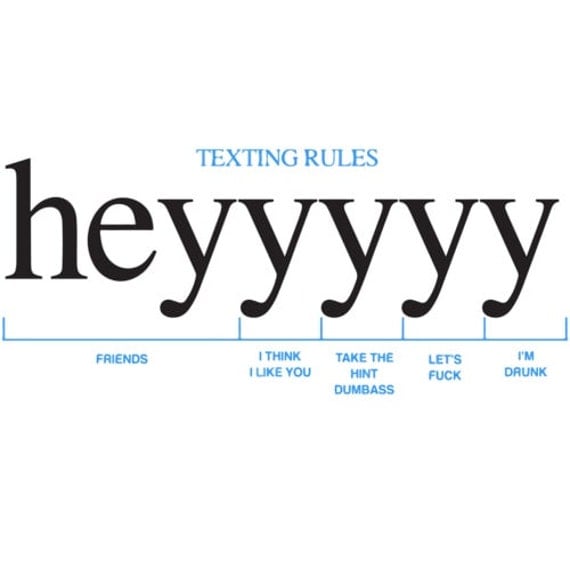 heyyyyy Texting Rules T-Shirt
