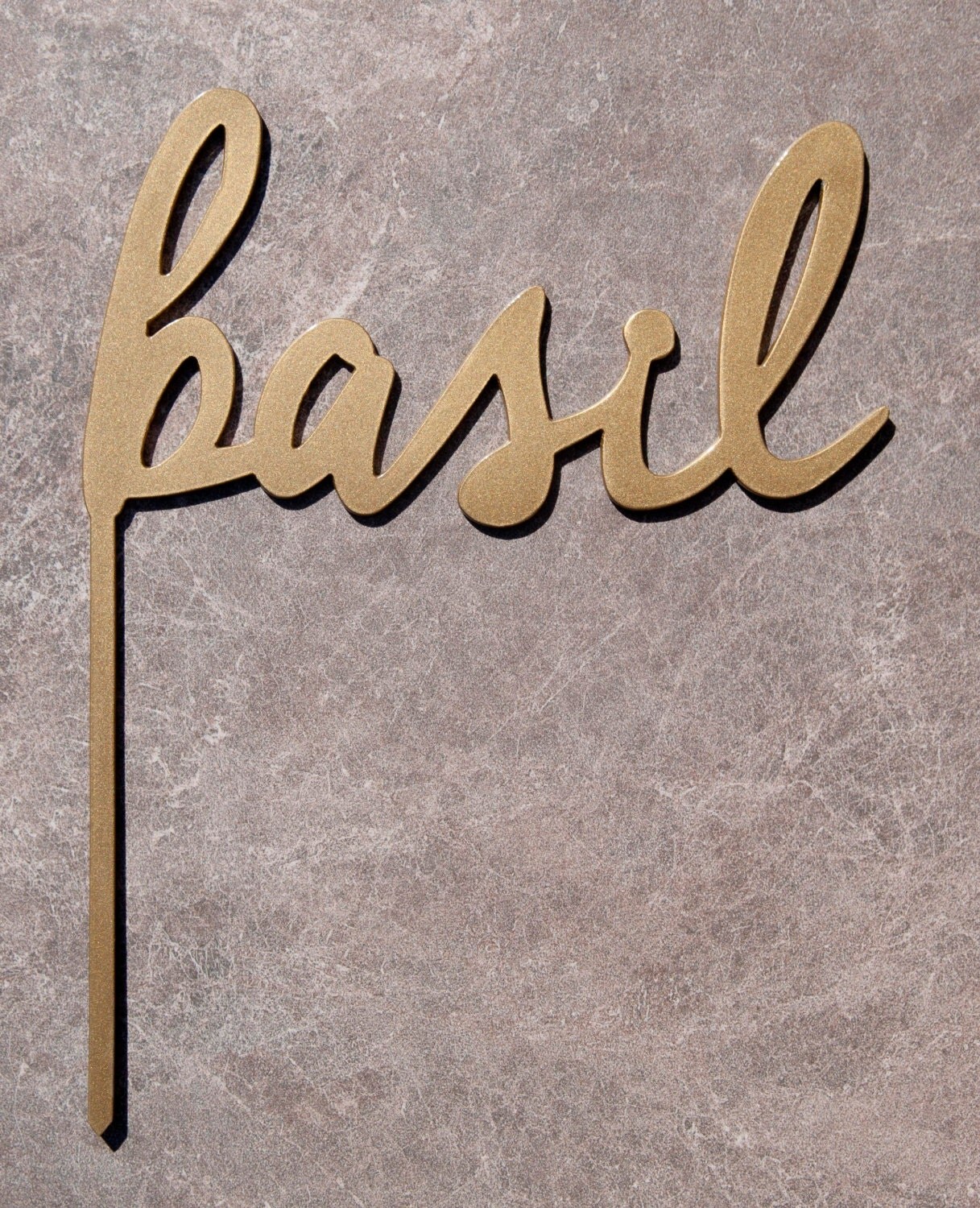 Basil Basil garden sign 10x13 metal garden sign