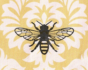 Bee Stamp: Wood Mounted Rubber Stamp