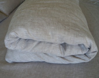 Organic Linen Duvet Cover 100% pure Flax Oatmeal Beige Natural Bedding Twin Full Double Queen Super King Kalifornia Single Euro Doona Quilt