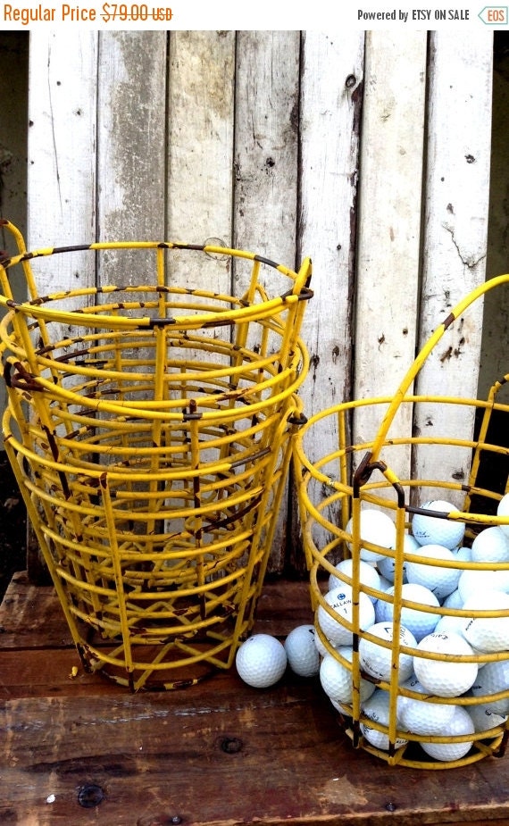 SALE Wire Golf Ball Baskets Set of 4 by BeadTrueToYourHeart