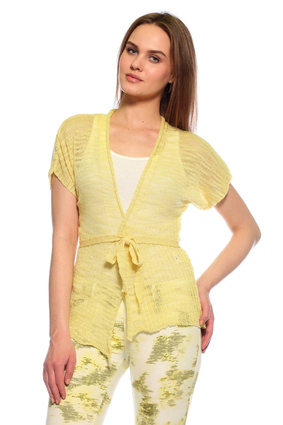 Ruby quincy yellow summer cardigans for women images women drop off