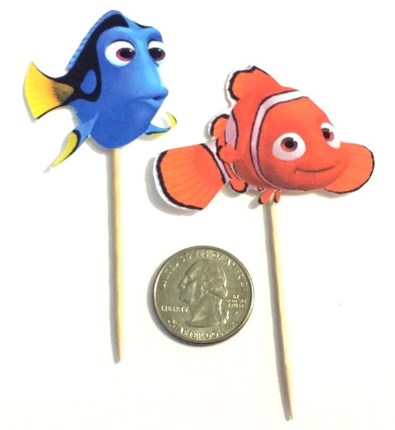 Nemo Dory Cupcake Toppers Count