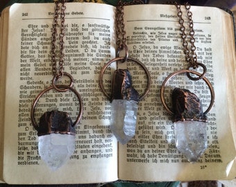 Raw Crystal Necklace Raw Quartz Jewelry Healing Crystal Pendant Bohemian Necklace Gypsy Necklace Raw Crystal Jewelry Bohemian gift idea