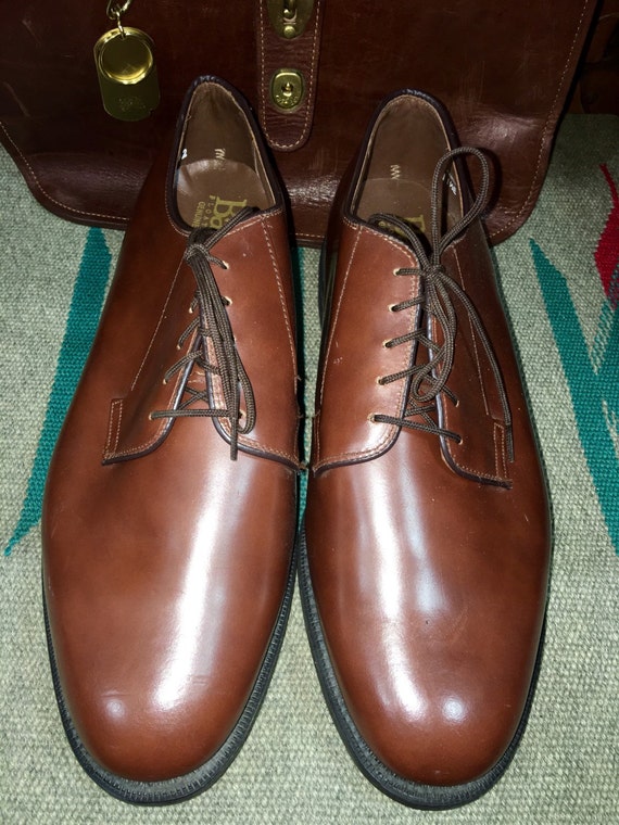 Vintage Bates Floataways Brown Leather Men's Dress Shoes