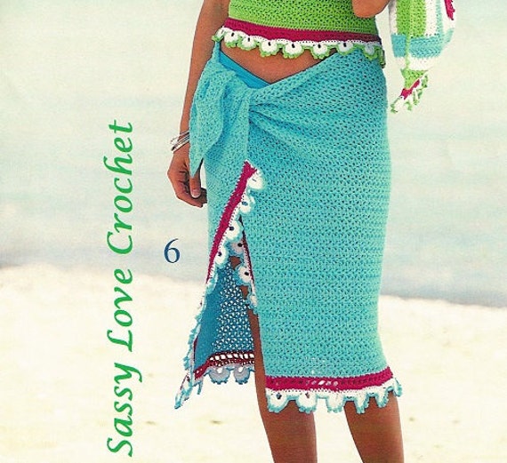 Ladies' Crochet Summer Sarong Pattern Wrap Around Skirt