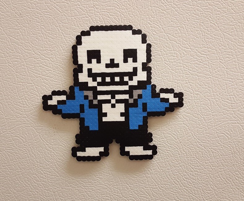 Sans Undertale Perler 8 bit video game wall art decor bead