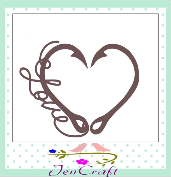 Download Interlocking Hook svg Heart Love Cutting File by JenCraftDesigns