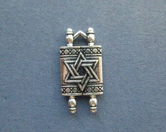 Pendentif Juif Berbère En Corail Et Argenté - Occasion - Bijou Ethnique