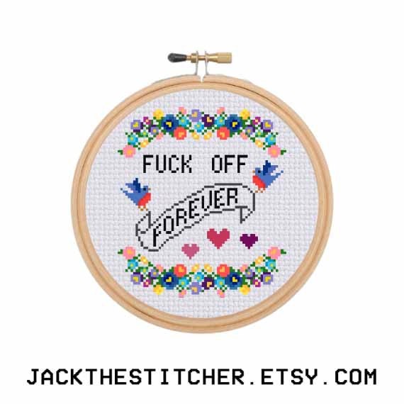Pdf Only Fuck Off Forever Modern Subversive Cross Stitch