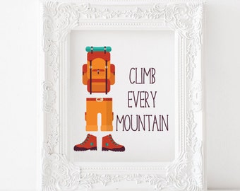 Climb every mountain | Etsy