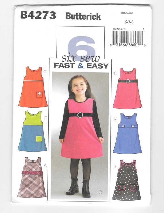 Girls' Jumper Very Easy Pattern Butterick No. B4273