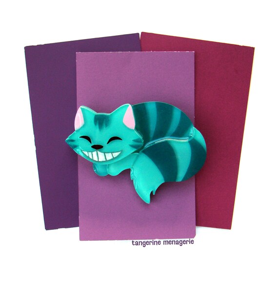 The Cheshire Cat from Alice in Wonderland Vintage-Inspired Novelty Brooch