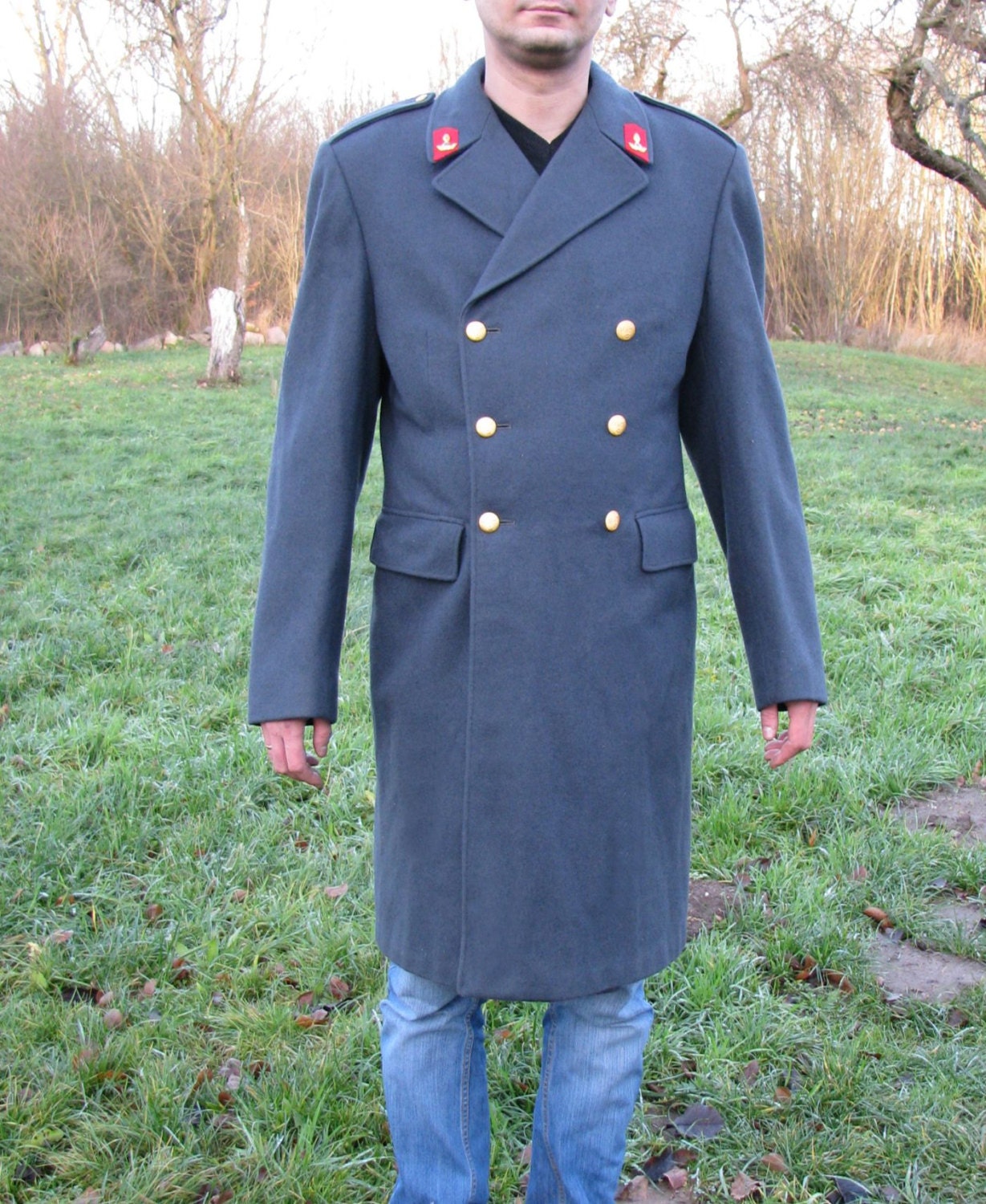 Military COAT gala Swedish 4 Grenadier Regiment wool coat mens